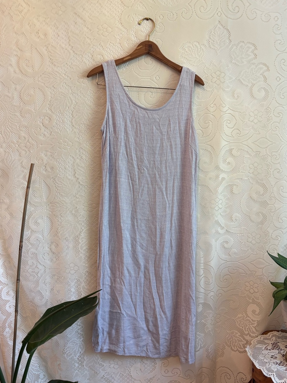 Light Lavender Tank Midi Dress